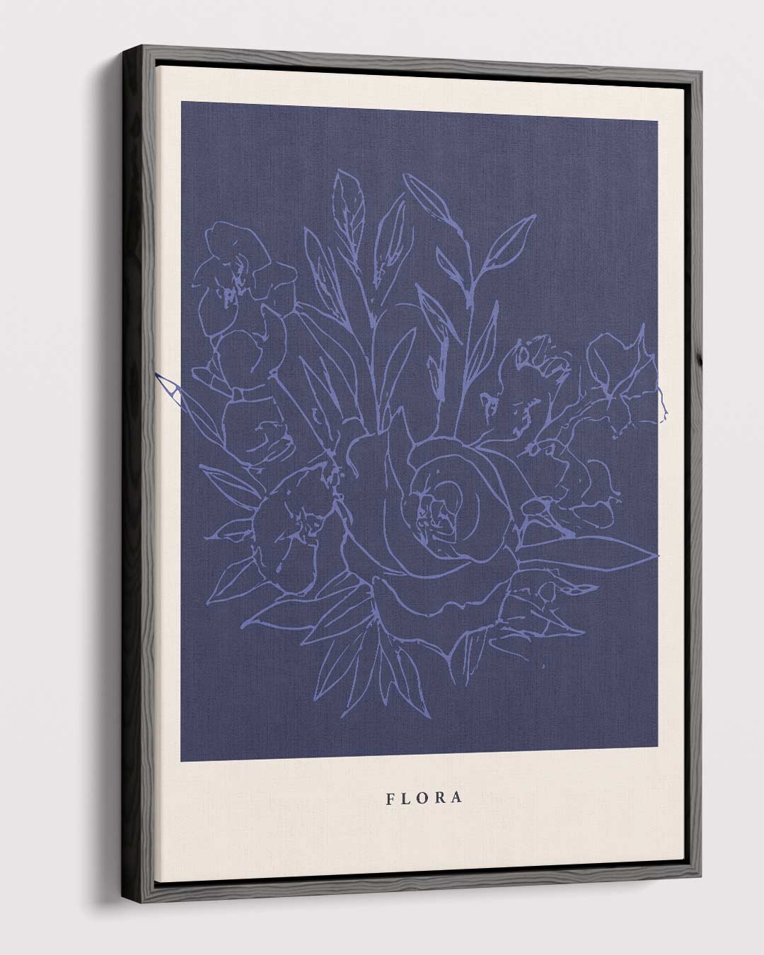 Flora Bloementekening Kunstwerk-canvas-dibond-plexiglas-wanddecoratie-WallArtistic