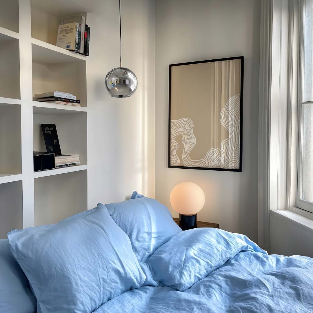 Organische Lijnen Wanddecoratie Poster-WallArtistic