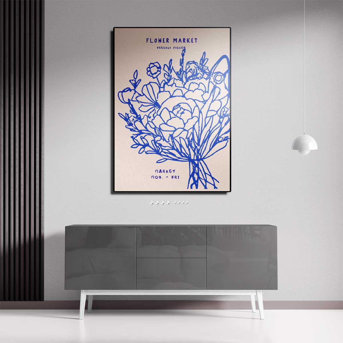 Bloemenmarkt Elegantie Kunstwerk-canvas-dibond-plexiglas-wanddecoratie-WallArtistic