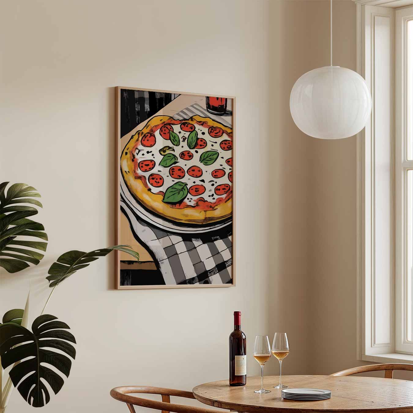 Pizza Serenade - Kunstzinnige Poster-WallArtistic