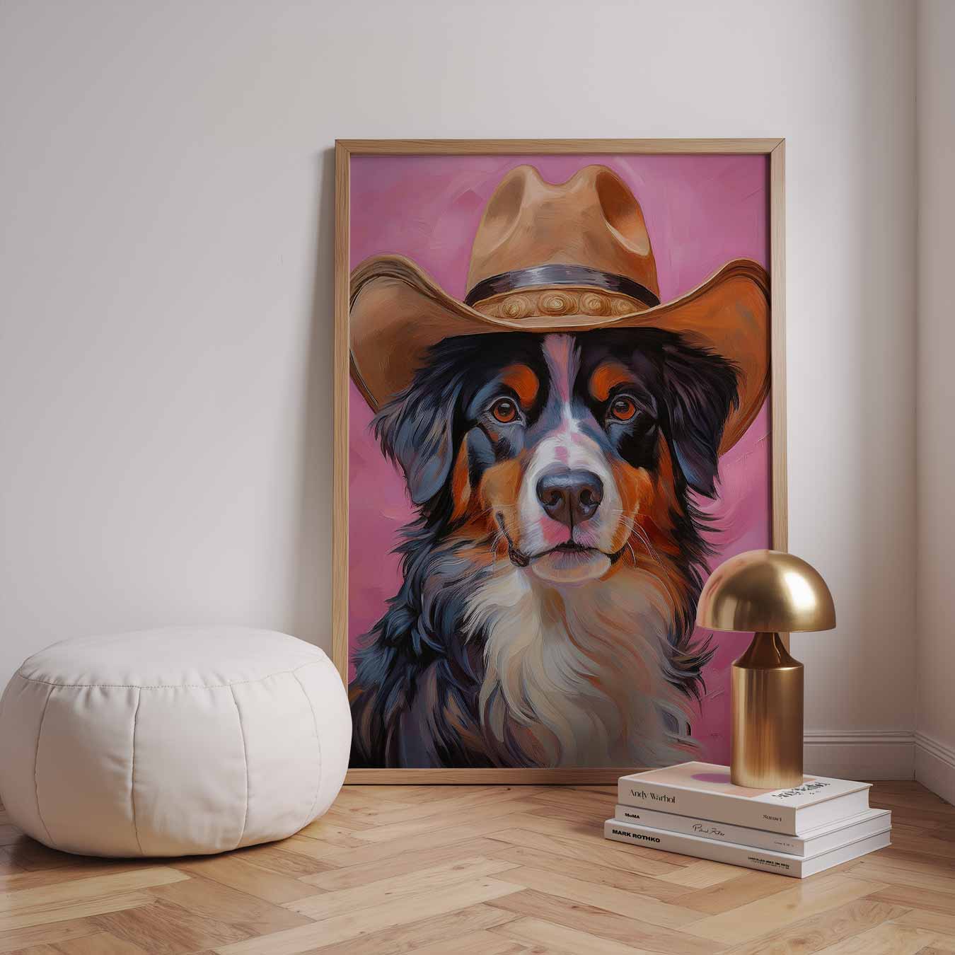Cowboy Hond Portretposter-WallArtistic
