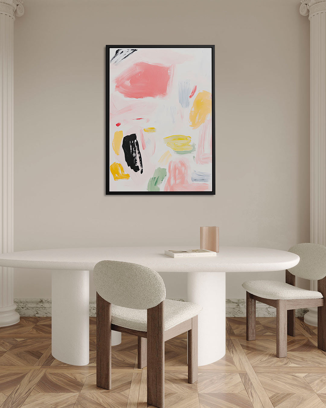 Kleurrijke vegen Kunstwerk