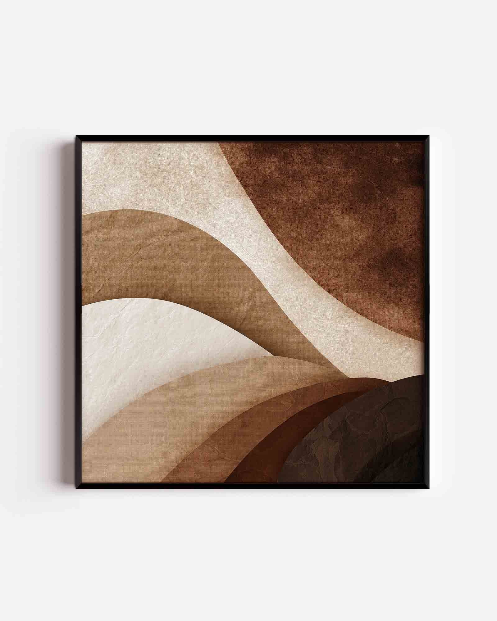 Abstracte golvende vormen Poster