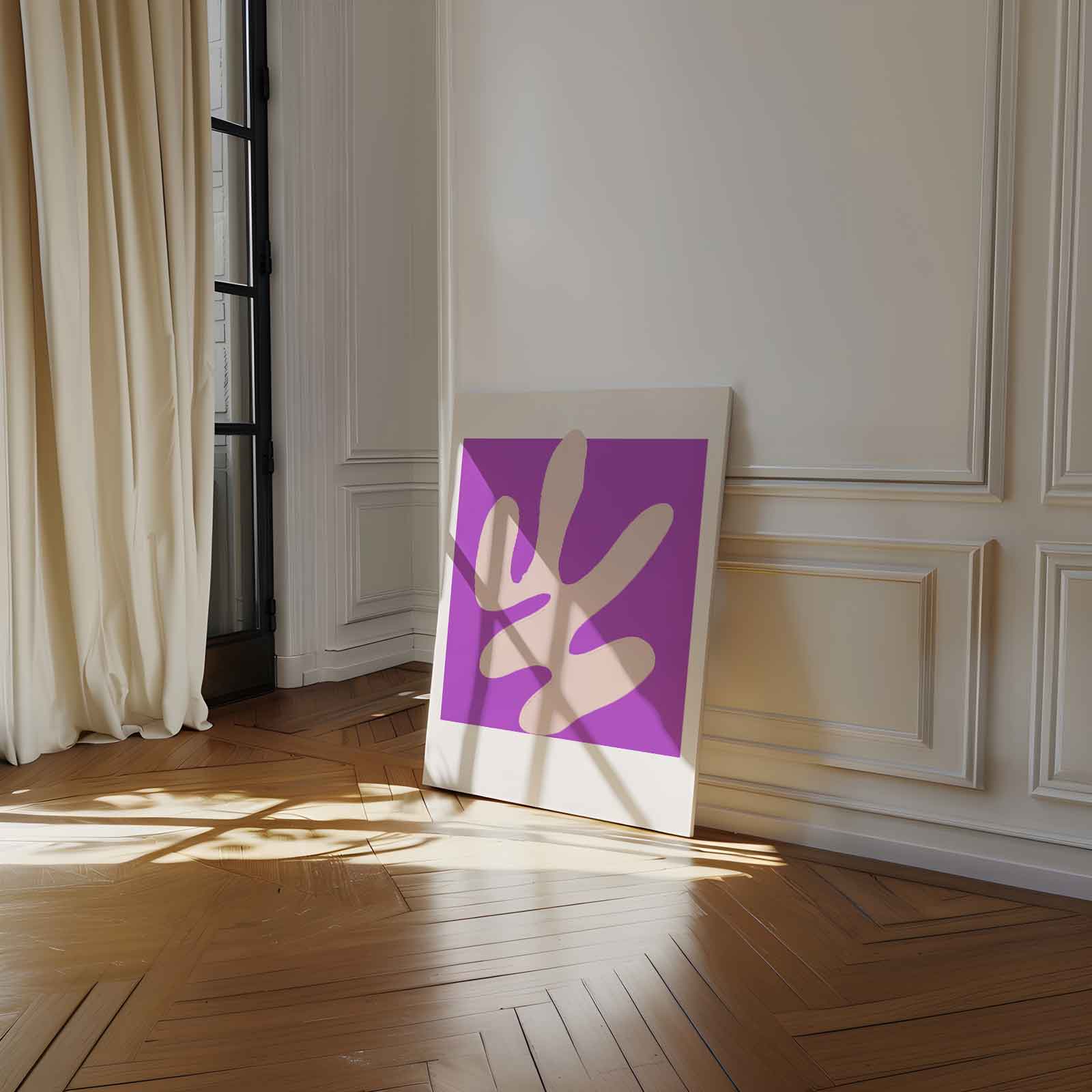 Abstract purpere flow Kunstwerk-canvas-dibond-plexiglas-wanddecoratie-WallArtistic