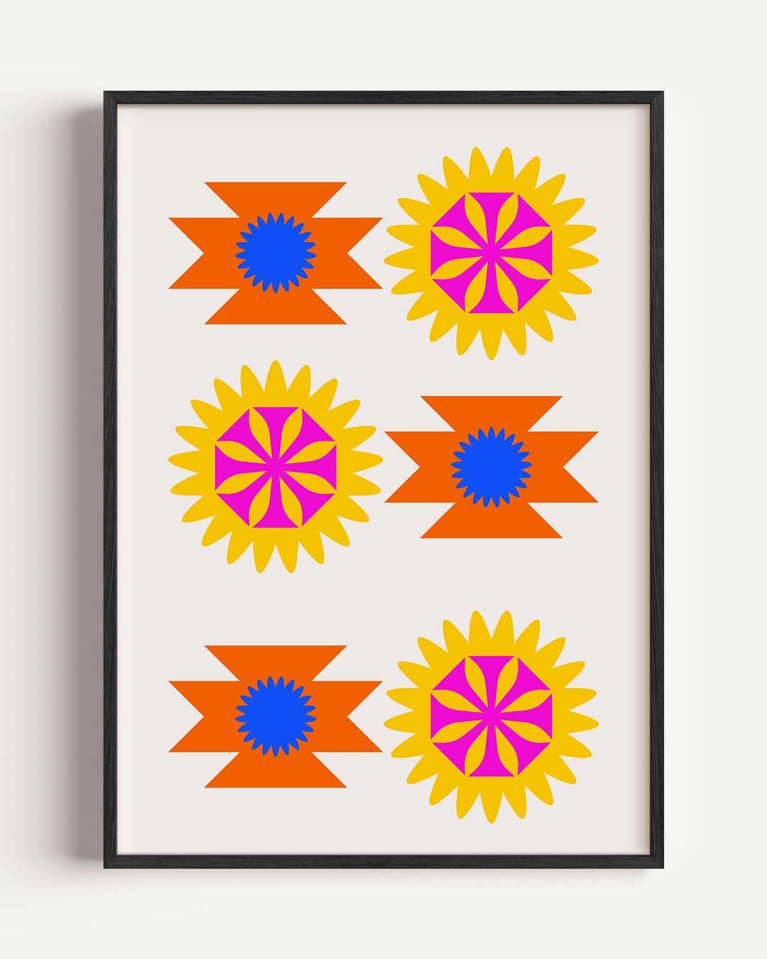 Kleurrijke Bloemenexplosie Poster-WallArtistic