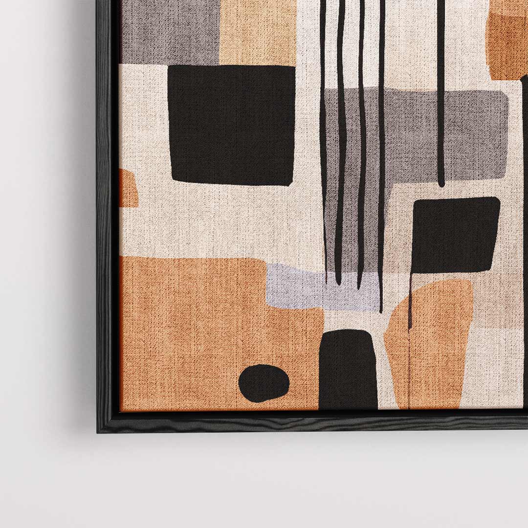 Modern Abstractie Speels Kunstwerk-canvas-dibond-plexiglas-wanddecoratie-WallArtistic