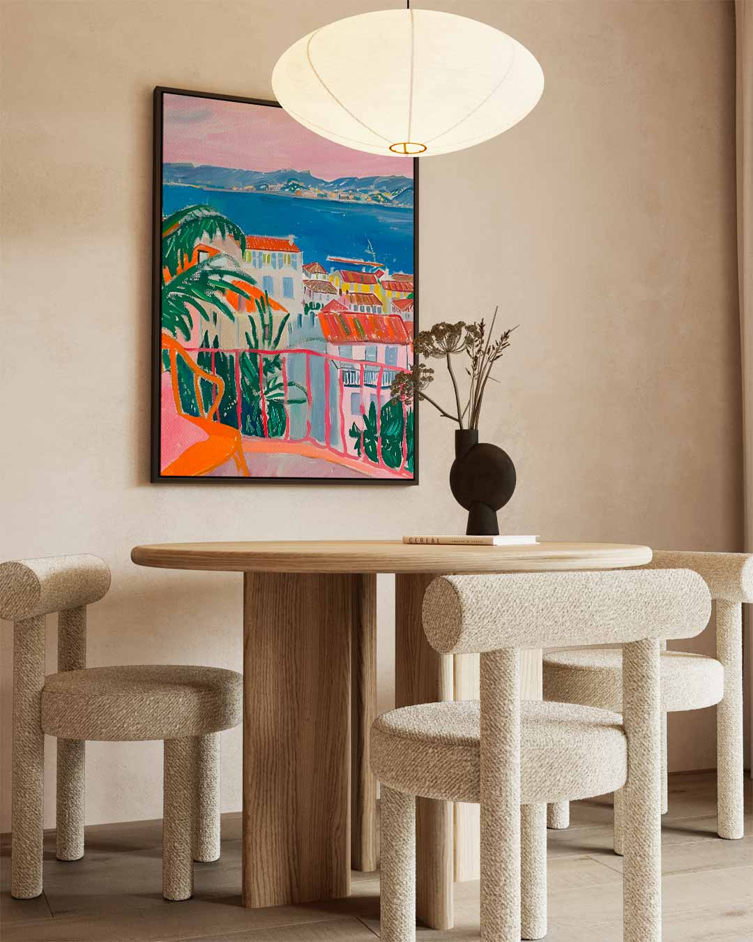 Uitzicht op de Middellandse Zee Kunstwerk-canvas-dibond-plexiglas-wanddecoratie-WallArtistic