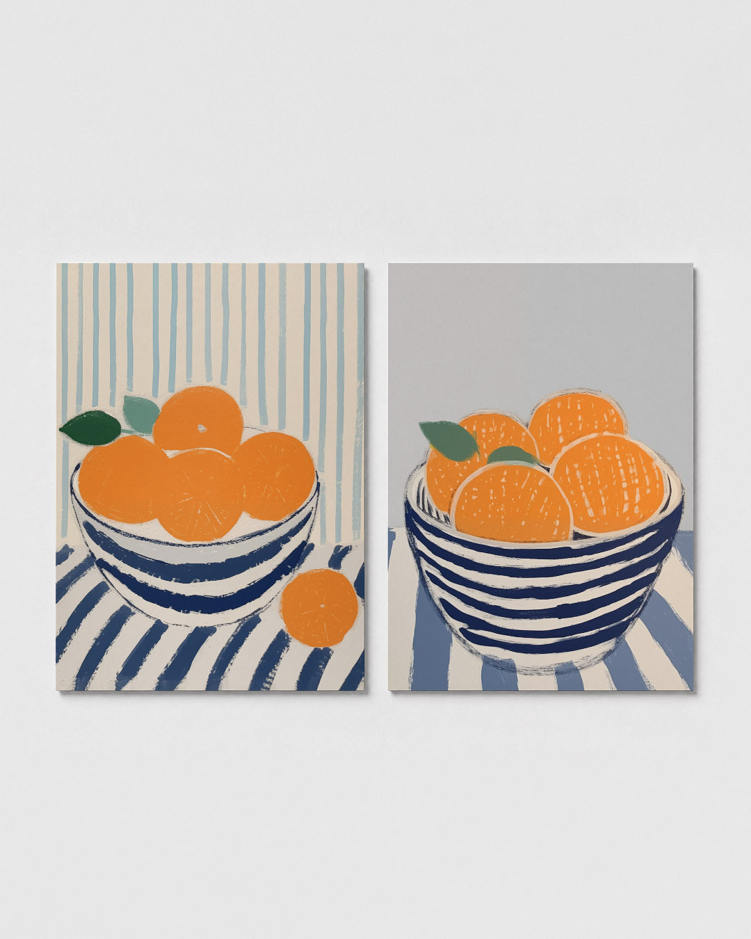 Fruit en strepen Posterset