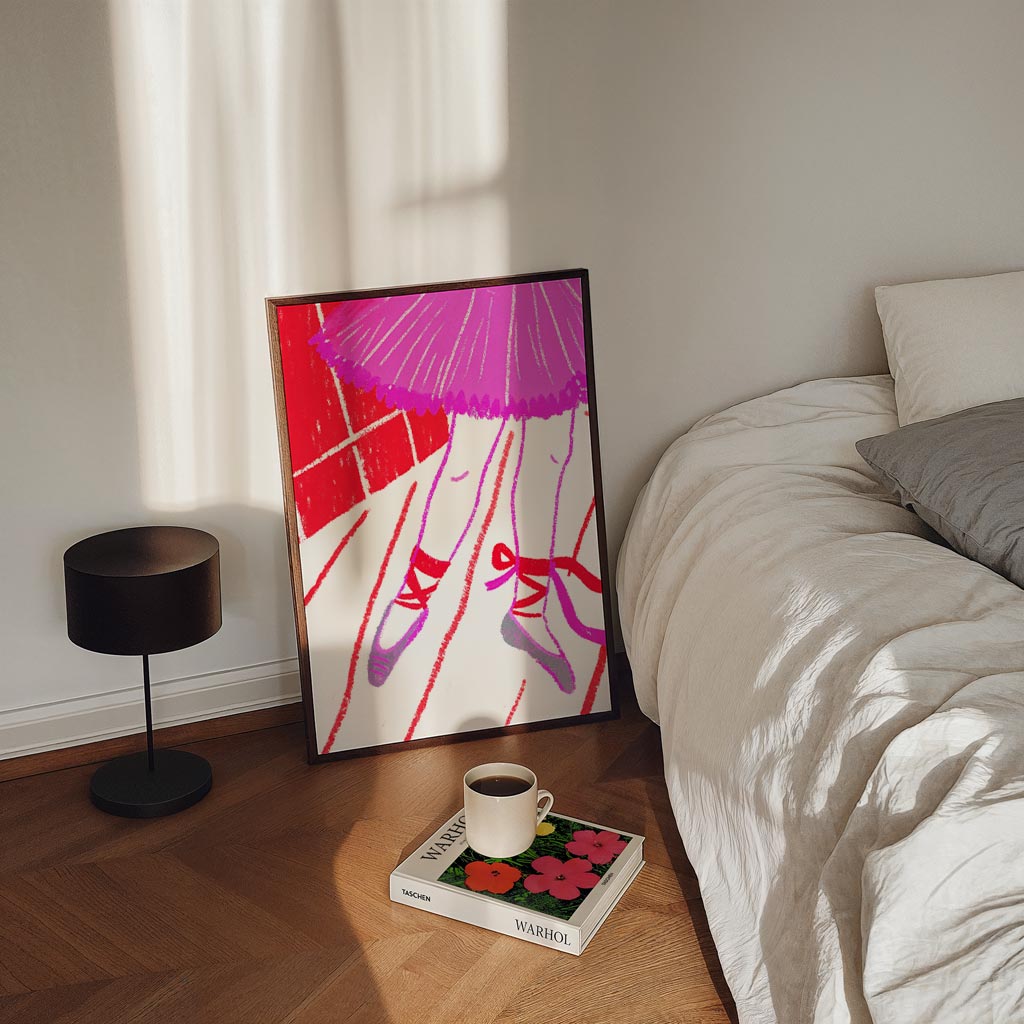 Elegante Ballerina Poster