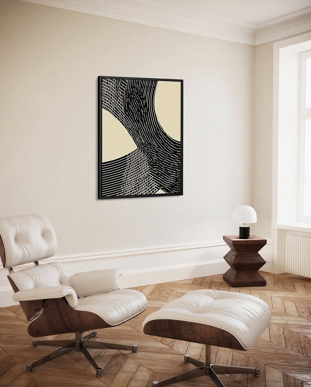 Dynamische lijnen Kunstwerk