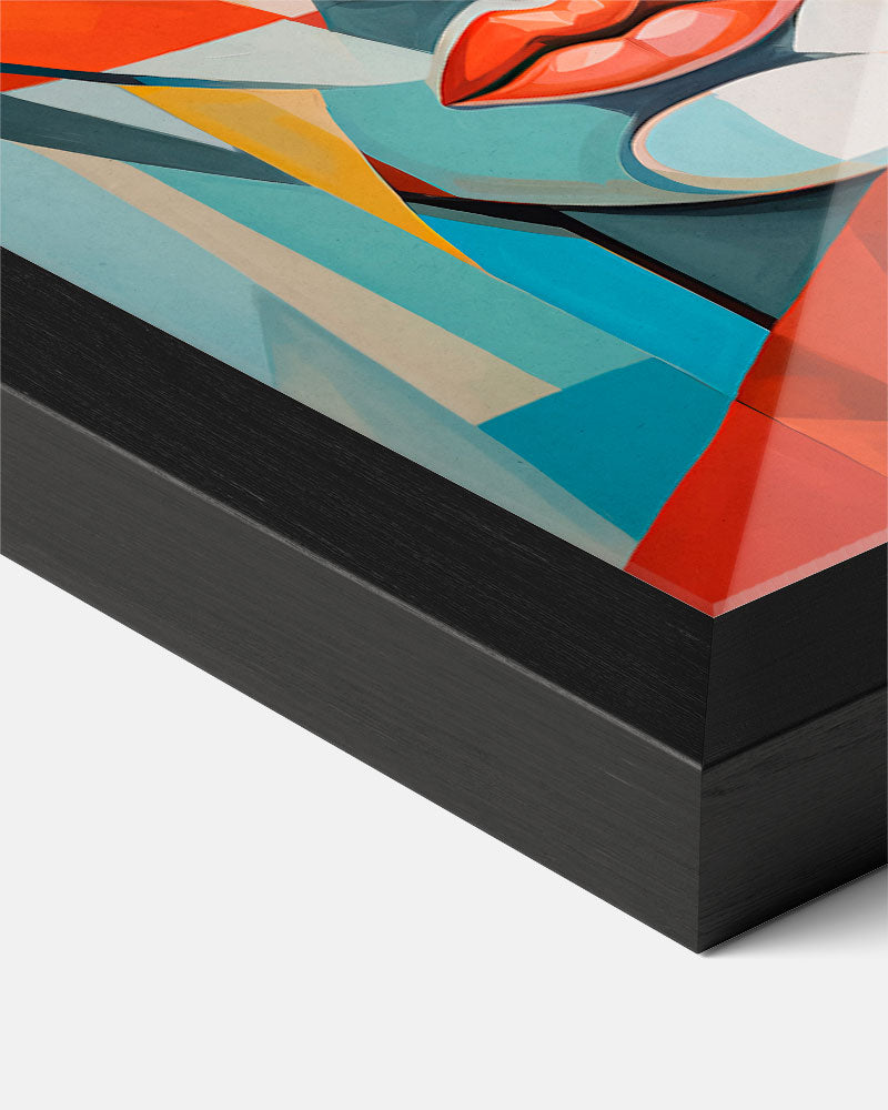 Moderne Geometrische Portretposter-WallArtistic