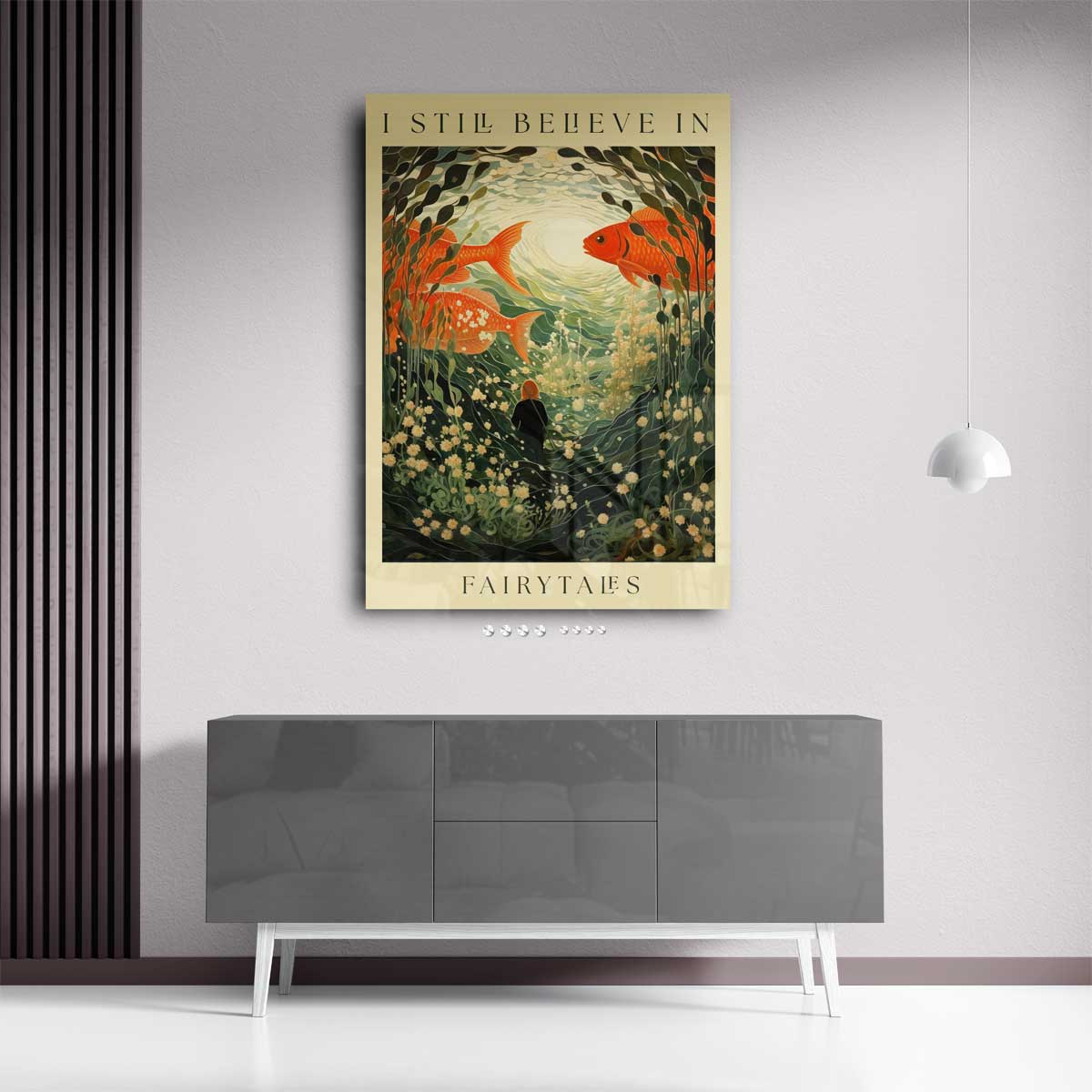 Dromerige Onderwaterwereld Kunstwerk-canvas-dibond-plexiglas-wanddecoratie-WallArtistic