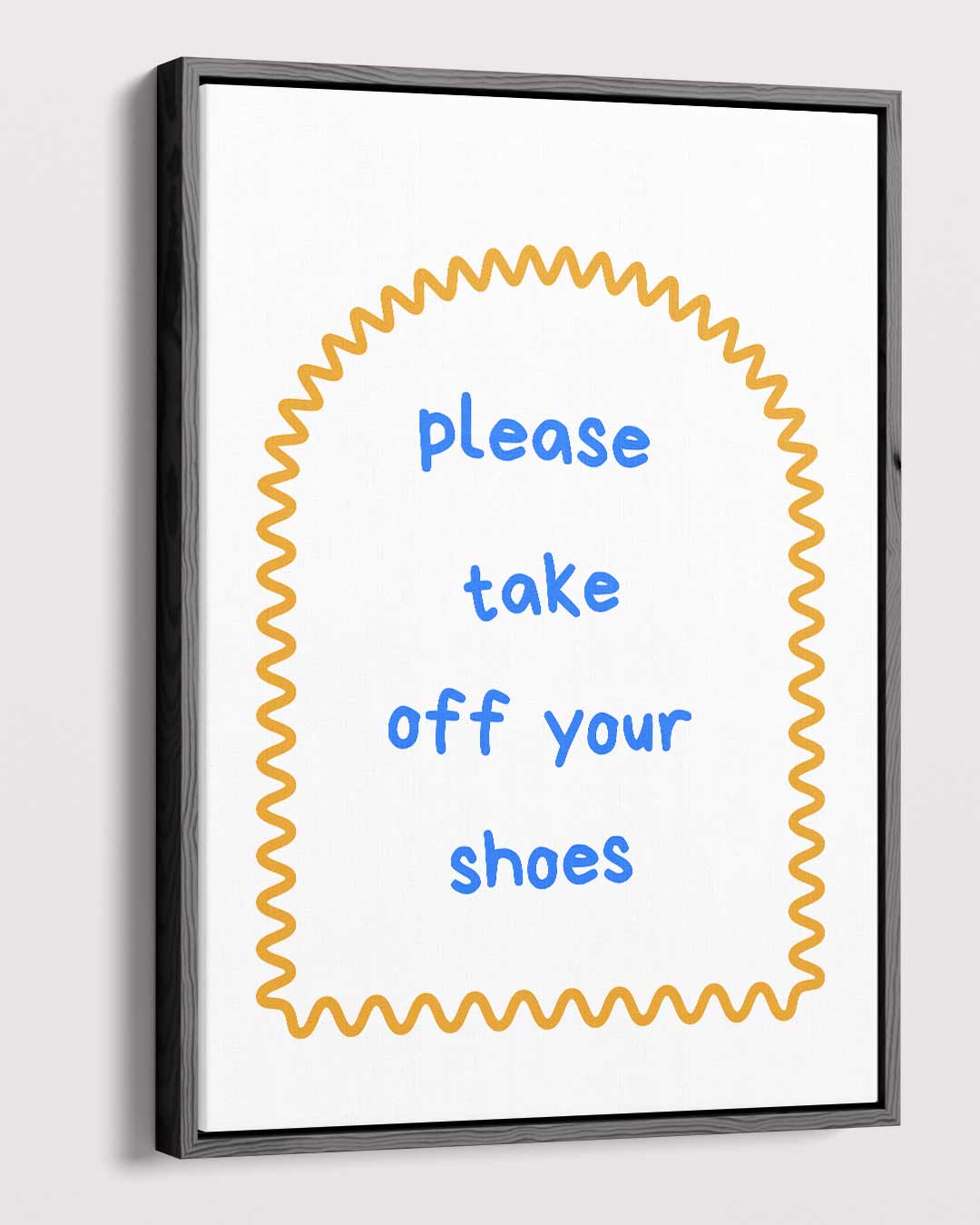 Welkomstteken "Please Take Off Your Shoes Kunstwerk-canvas-dibond-plexiglas-wanddecoratie-WallArtistic