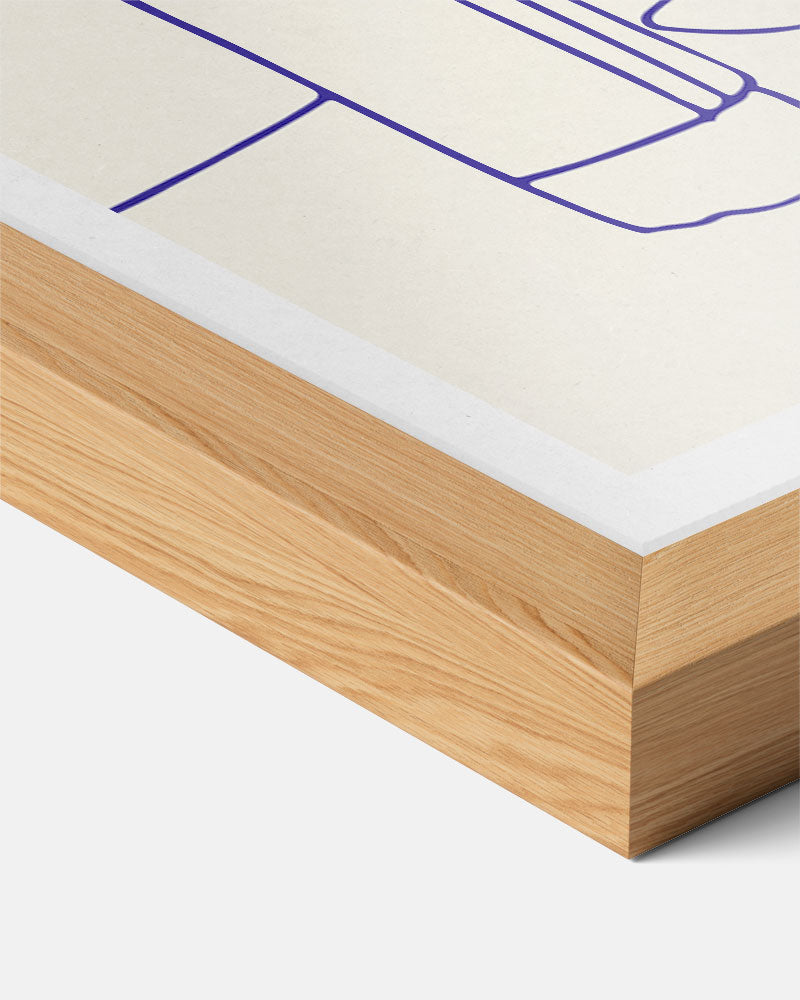 Elegante Line Art Bloemenposter-WallArtistic