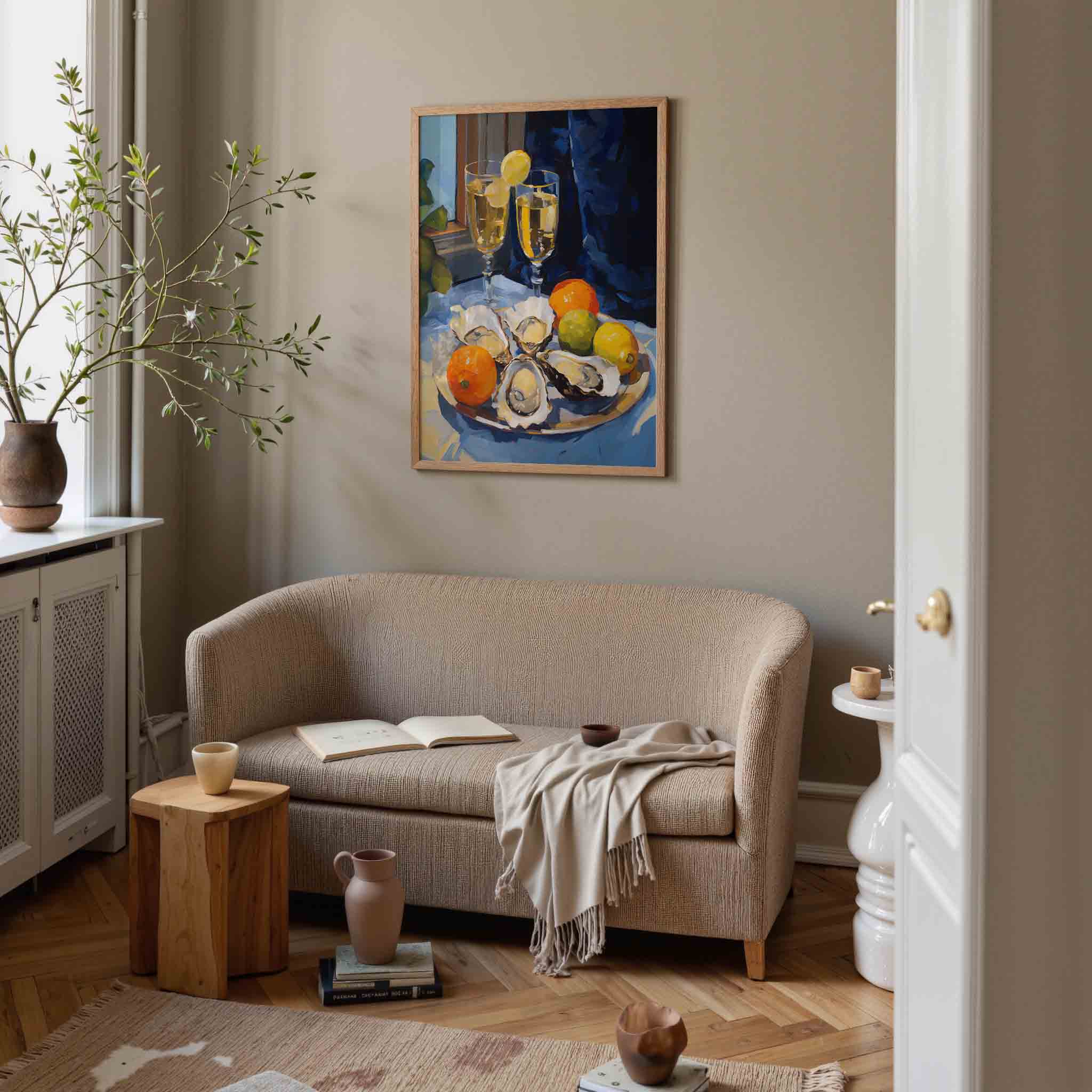 Oesters en citrus Poster