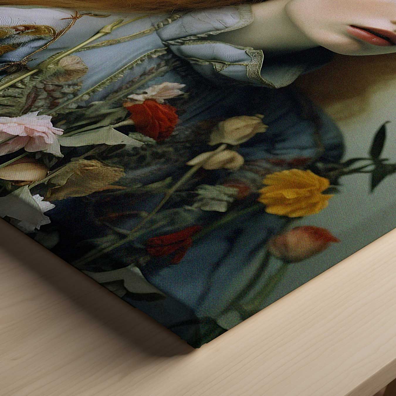 Bloemenpracht in Portret Kunstwerk-canvas-dibond-plexiglas-wanddecoratie-WallArtistic