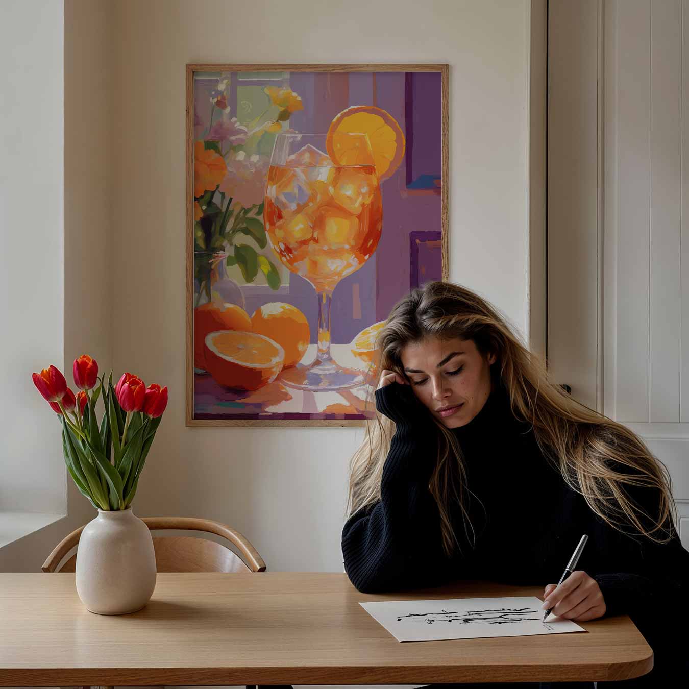 Zomerse Citrus Verfrissing Poster-WallArtistic