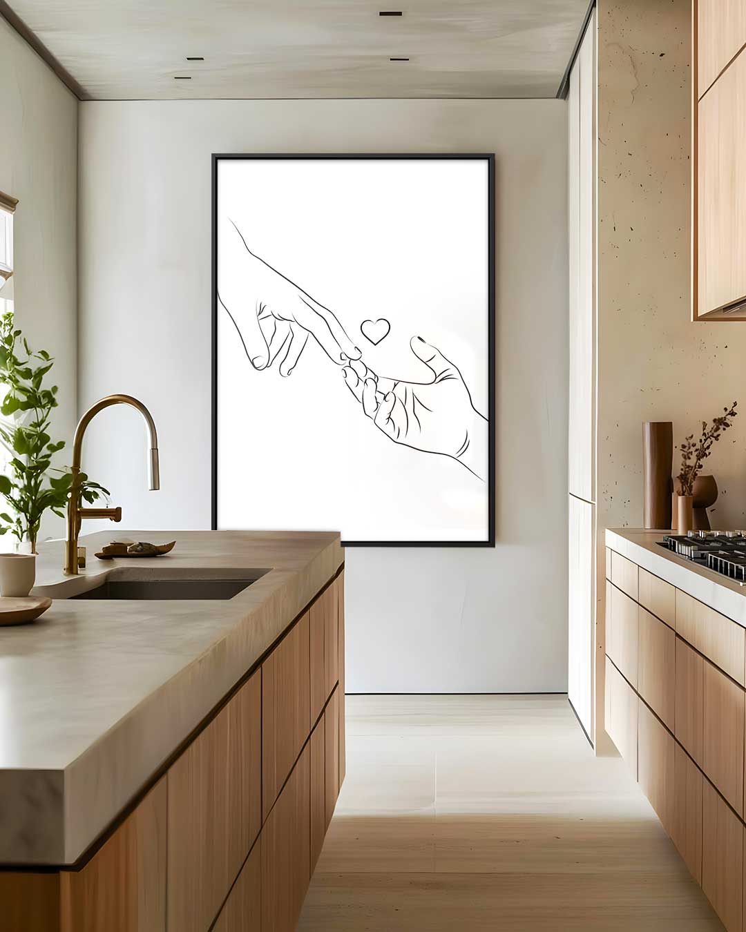 Verbondenheid in Lijnen Kunstwerk-canvas-dibond-plexiglas-wanddecoratie-WallArtistic