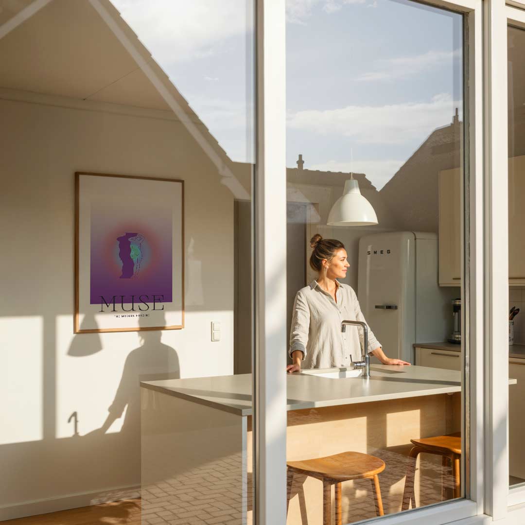 Muse: De Moderne Heldin Poster-WallArtistic