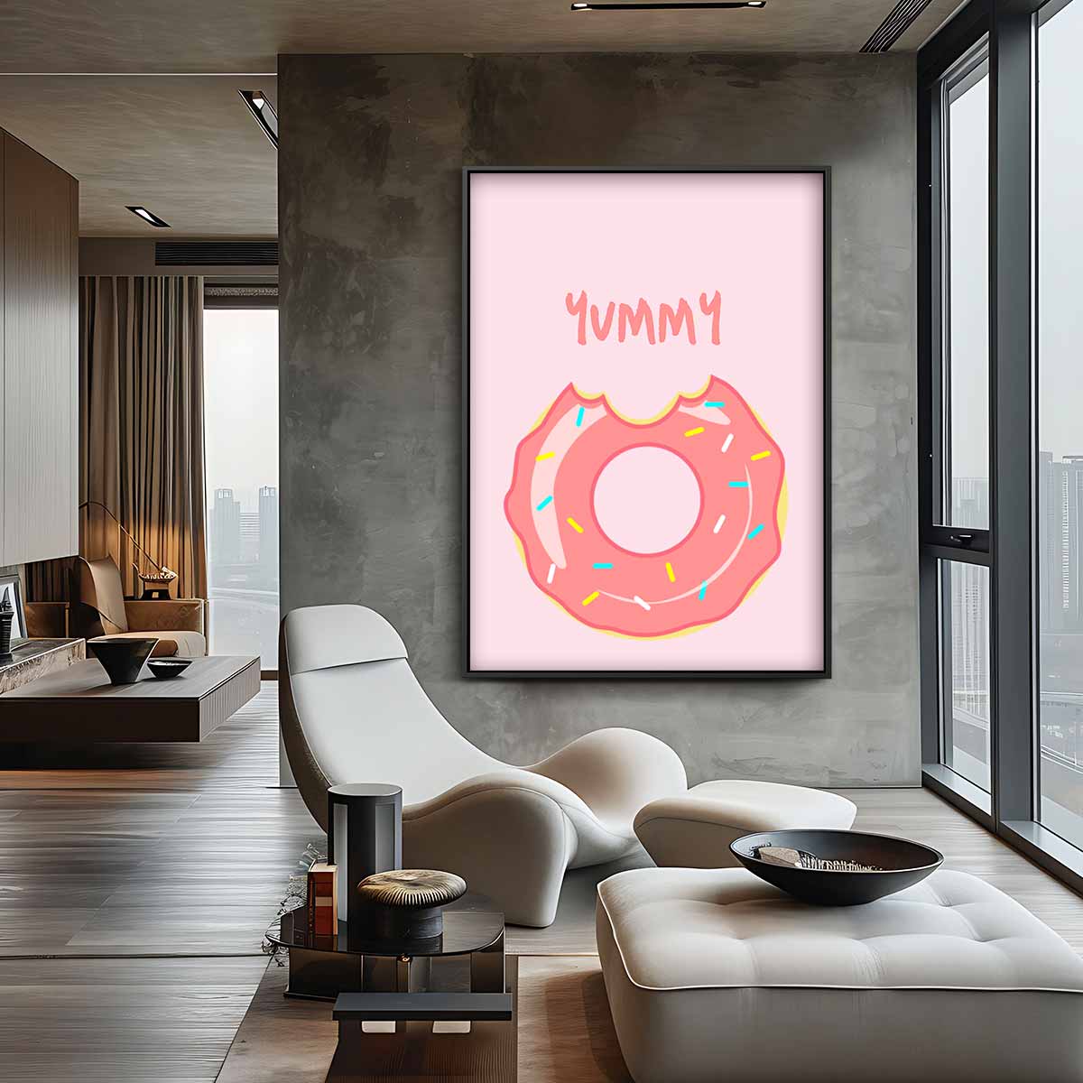 Donut Droom Kunstwerk-canvas-dibond-plexiglas-wanddecoratie-WallArtistic