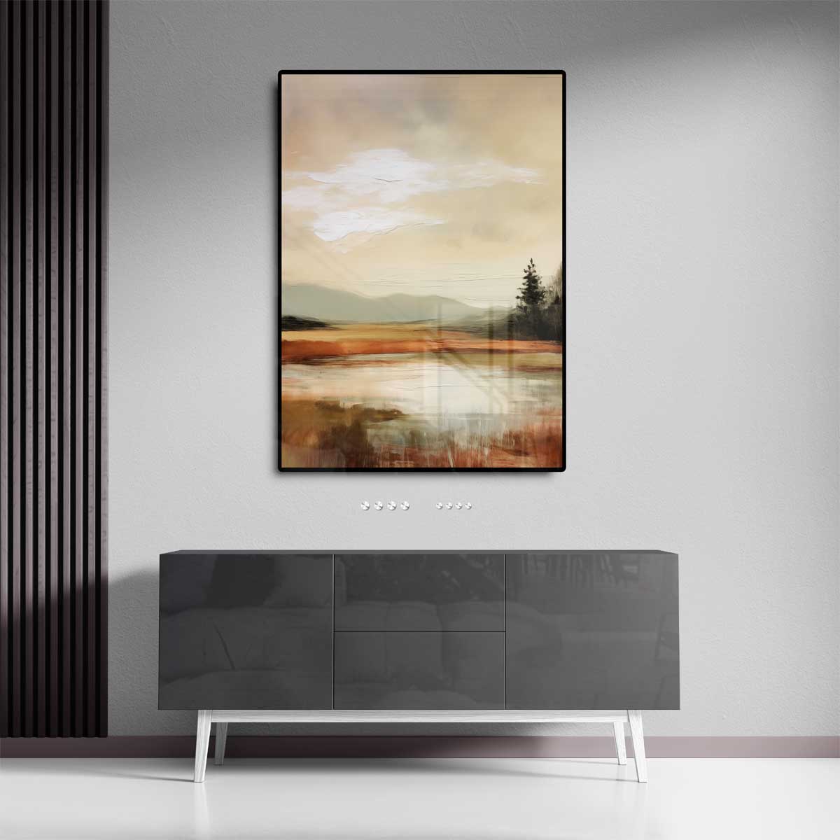 Rustieke Herfstlandschap Kunstwerk-canvas-dibond-plexiglas-wanddecoratie-WallArtistic