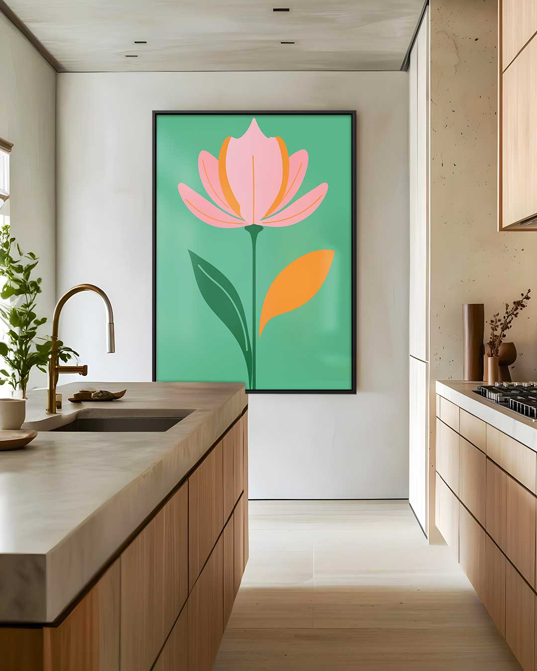 Bloeiende Tulpenpracht Kunstwerk-canvas-dibond-plexiglas-wanddecoratie-WallArtistic