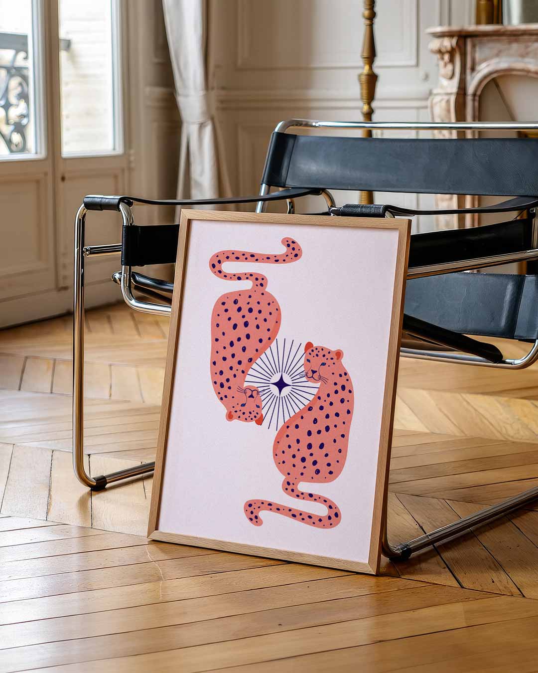 Stijlvolle Luipaard Dubbelganger Poster