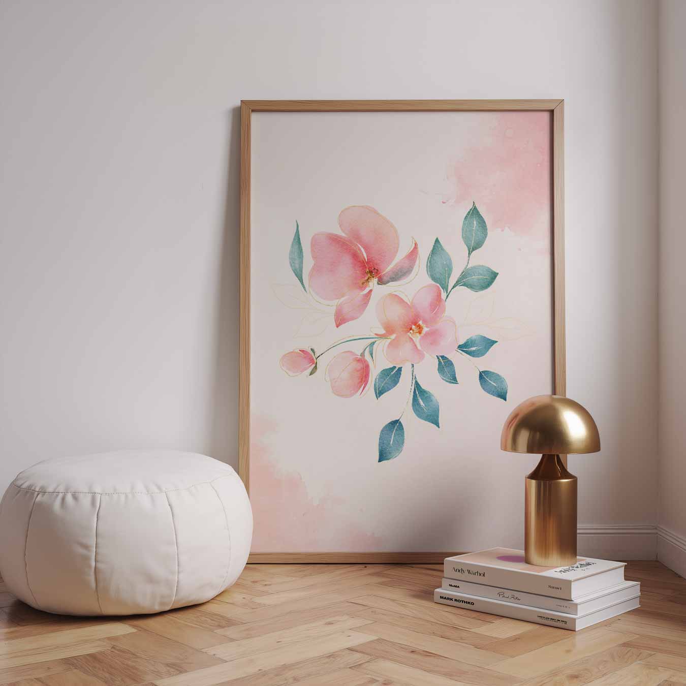 Bloemrijke Elegantie Poster-WallArtistic