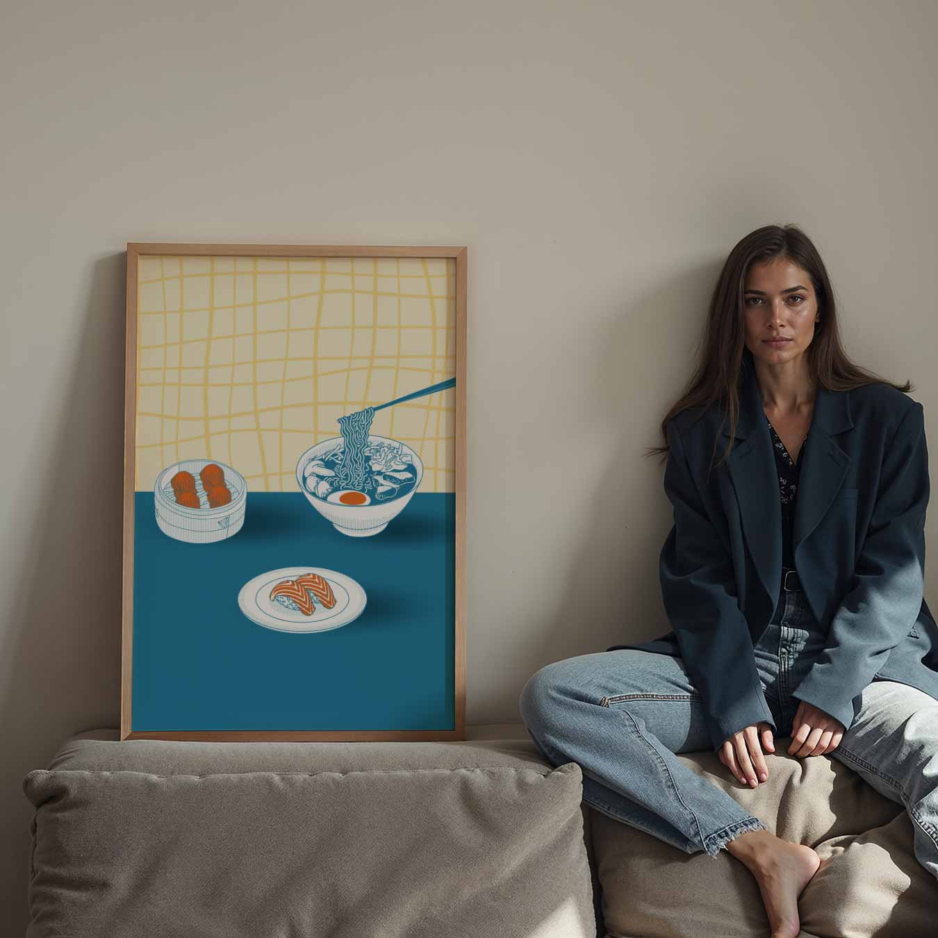 Aziatische Eetervaring Poster-WallArtistic