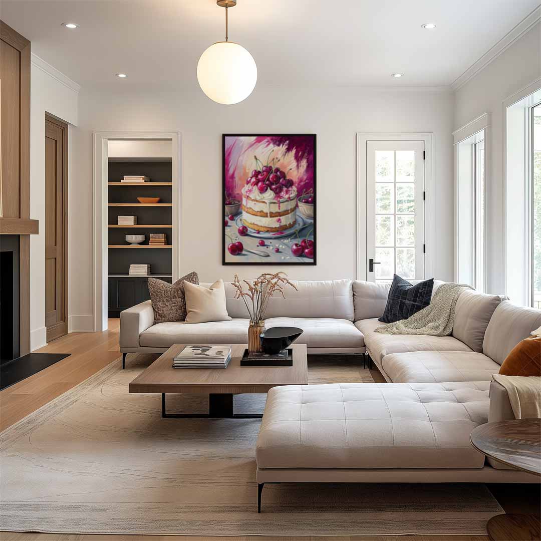 Kersenfeest op Canvas Kunstwerk-canvas-dibond-plexiglas-wanddecoratie-WallArtistic