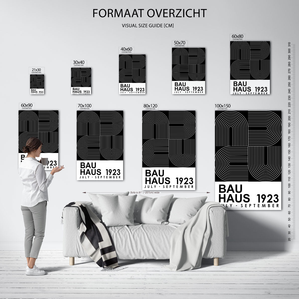 Lijnen en vlakkenspel Poster