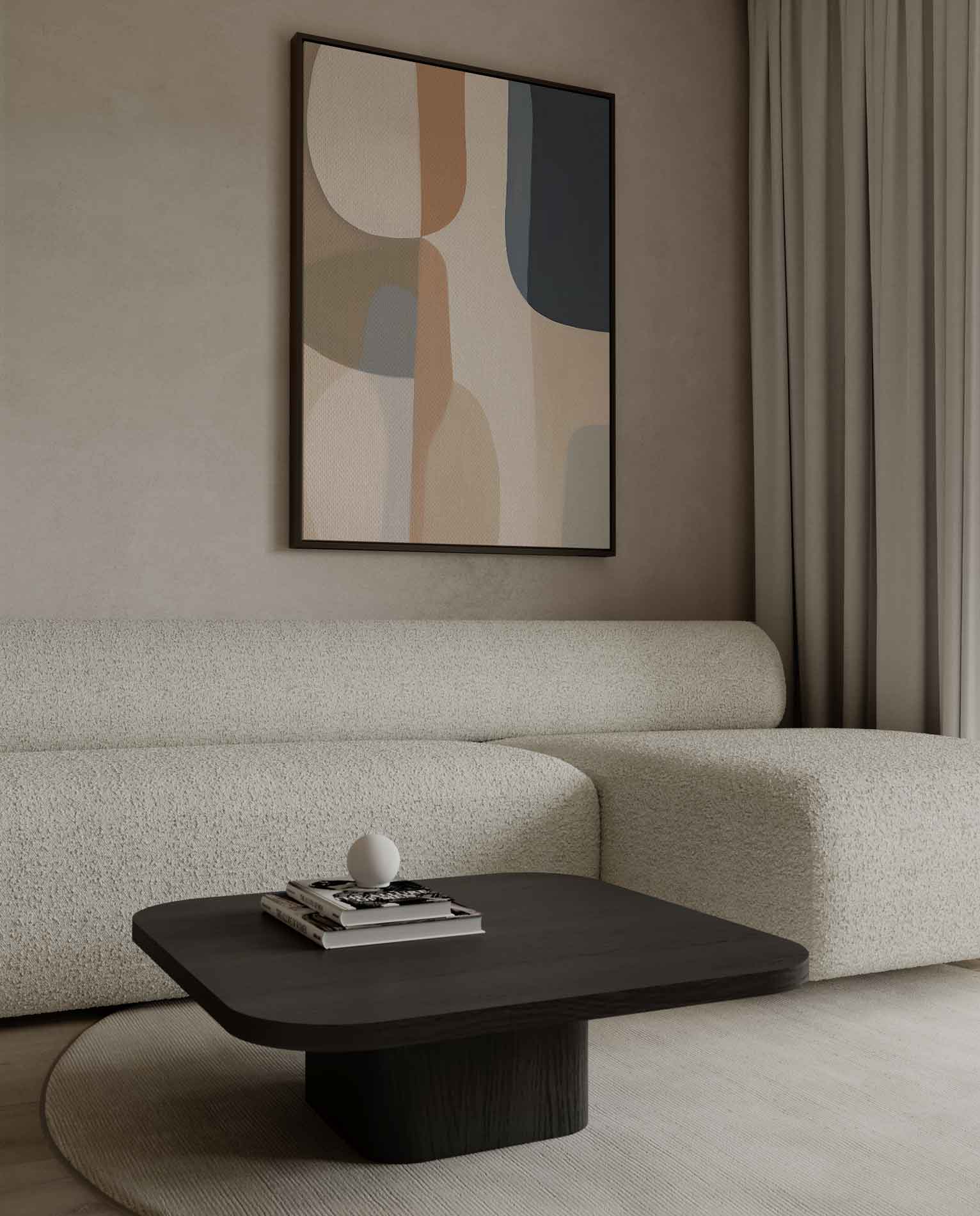 Eenvoudige Harmonie Kunstwerk-canvas-dibond-plexiglas-wanddecoratie-WallArtistic