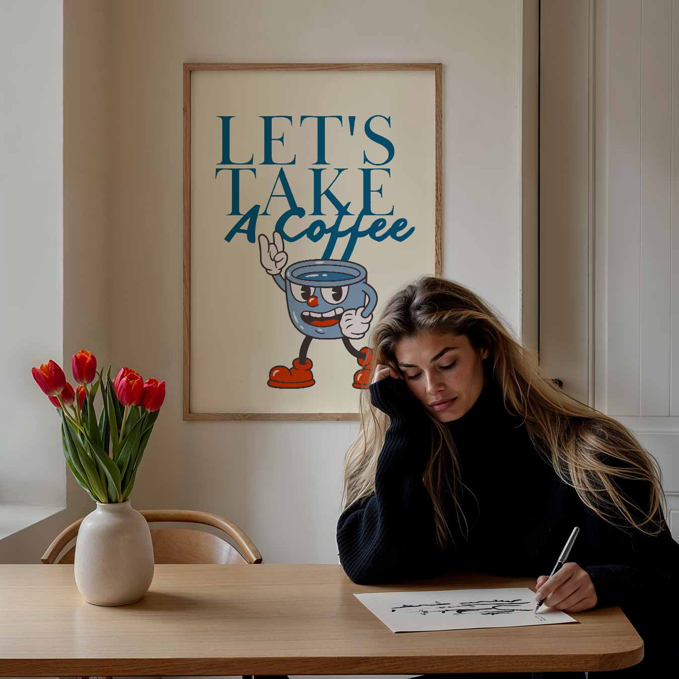 Let's Take a Coffee Poster