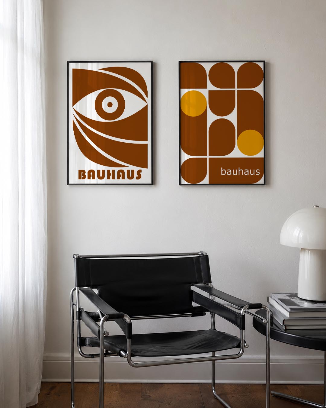 Oogvorm en lijnen Postersets