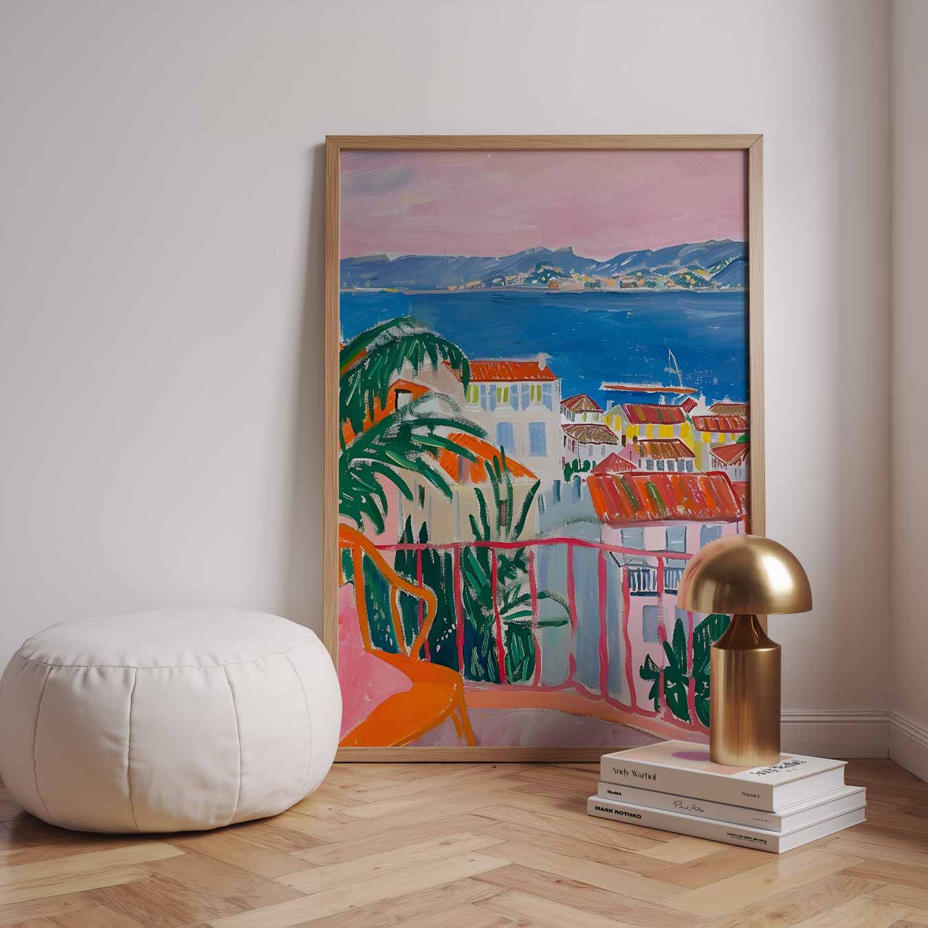 Zonovergoten Mediterrane Uitzicht Poster-WallArtistic