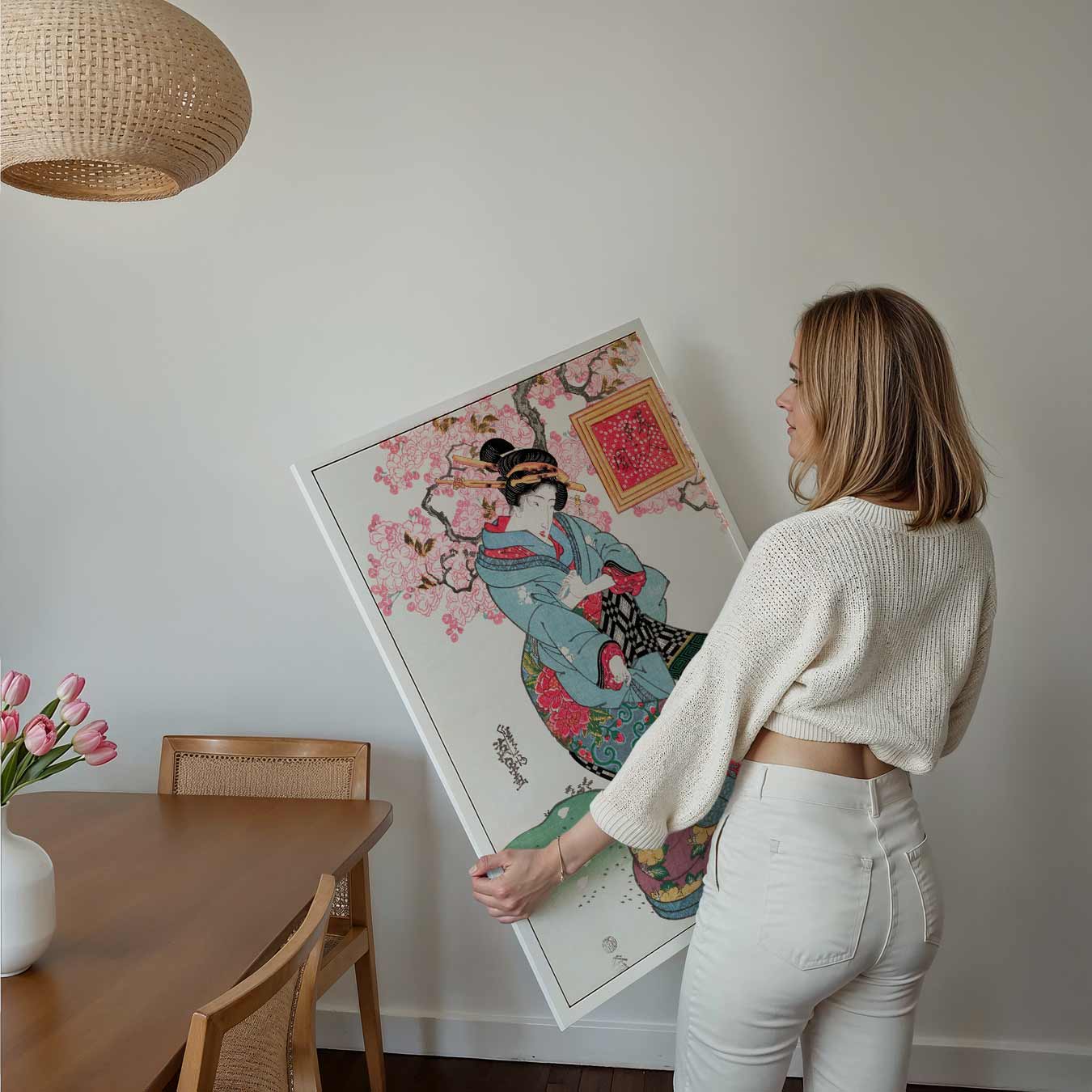 Japanse Elegantie in Bloei Poster-WallArtistic