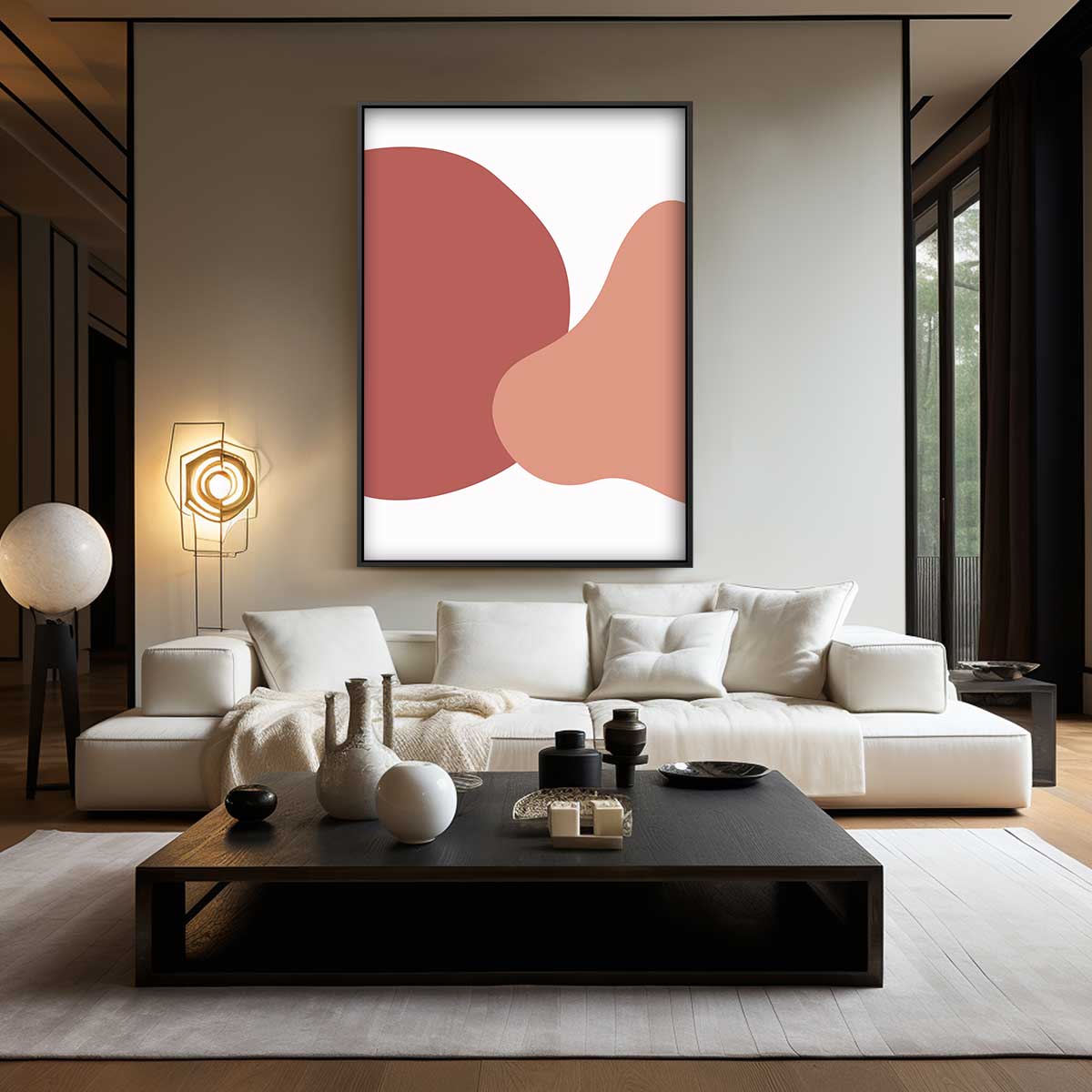 Harmonieuze Abstractie Kunstwerk-canvas-dibond-plexiglas-wanddecoratie-WallArtistic