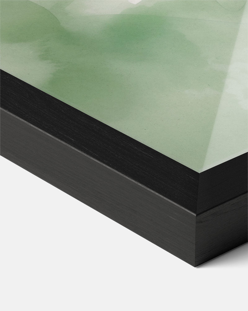 Droomachtige Groene Abstracte Poster-WallArtistic