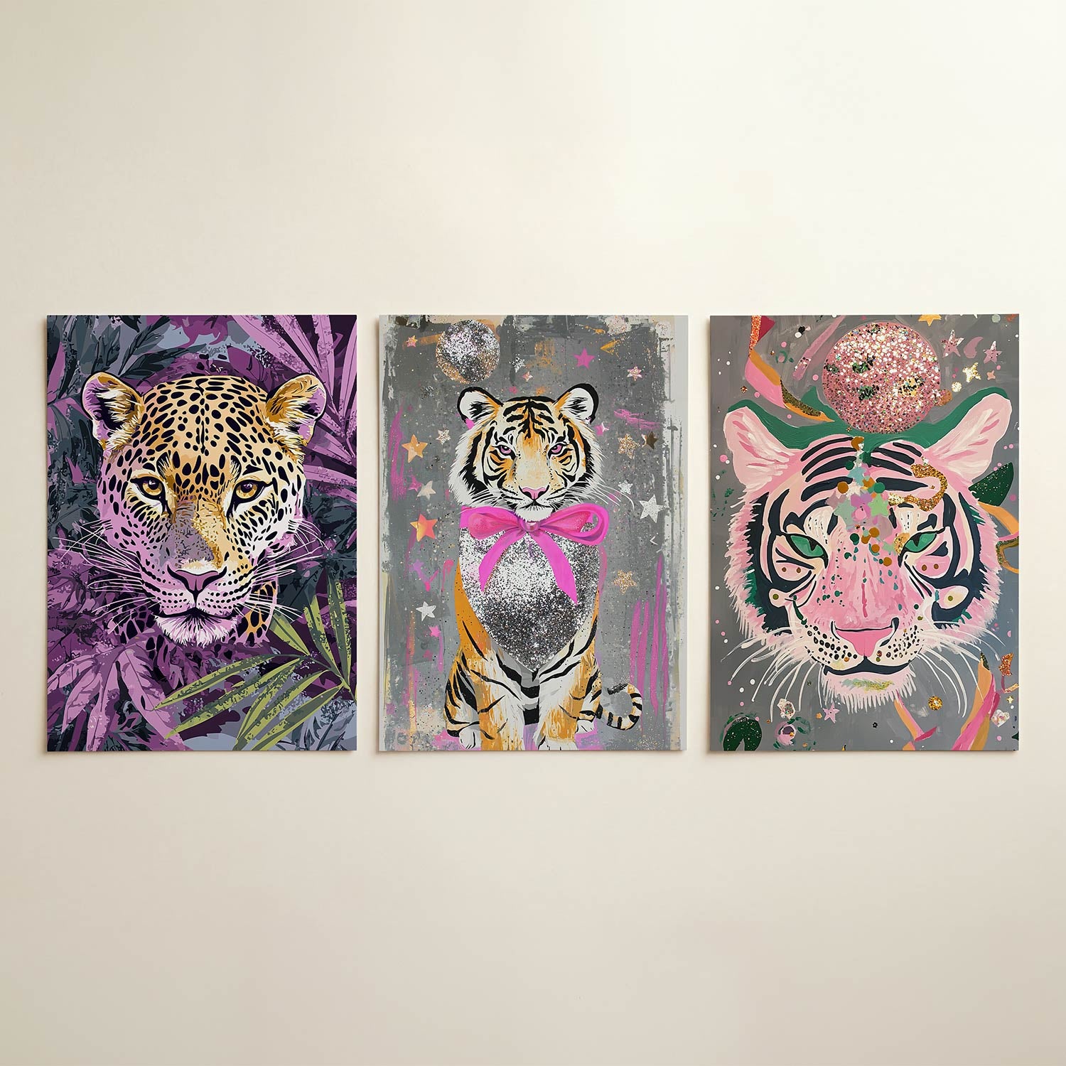 Dierenportret in kleur Posterset