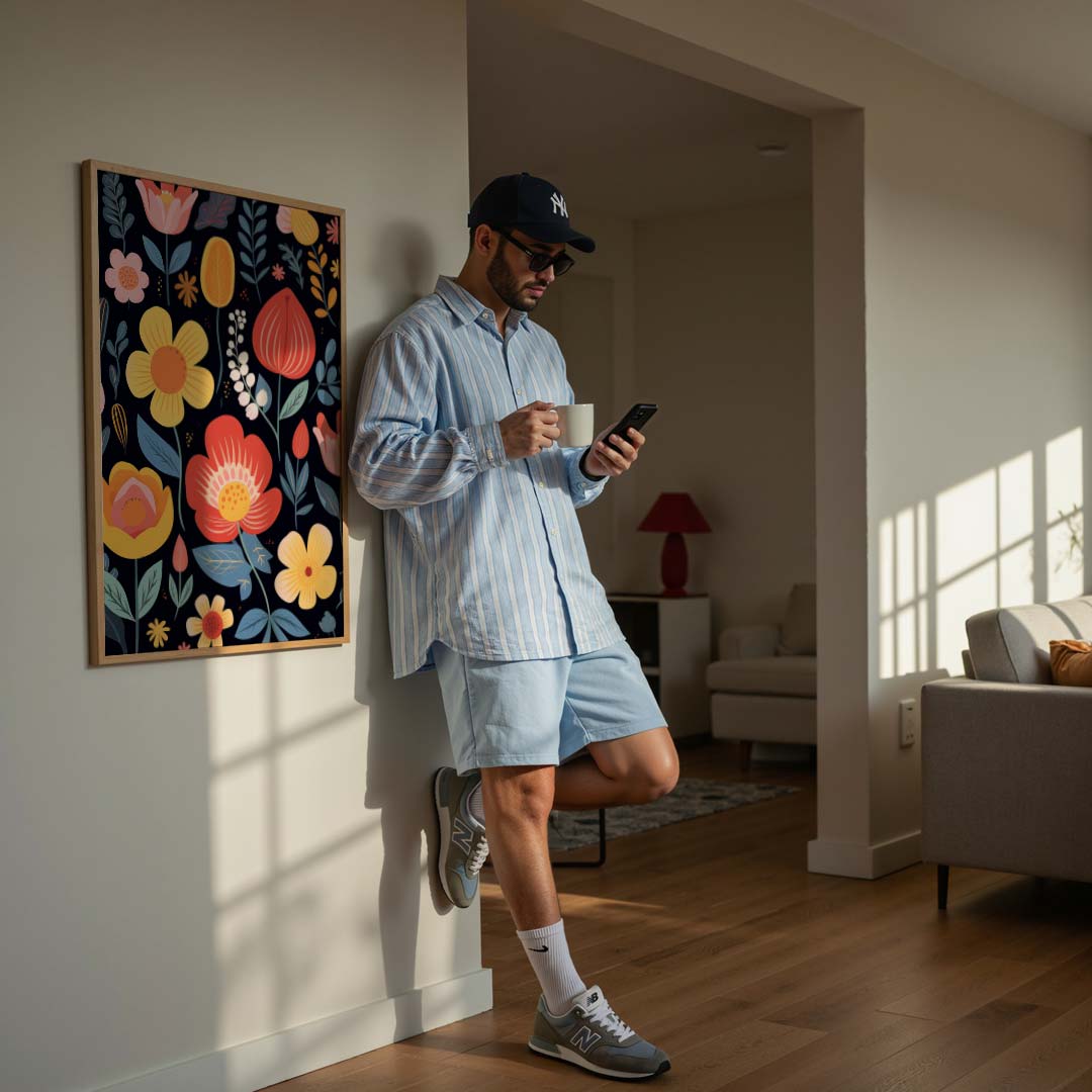 Bloemenparadijs Wanddecoratie Poster-WallArtistic