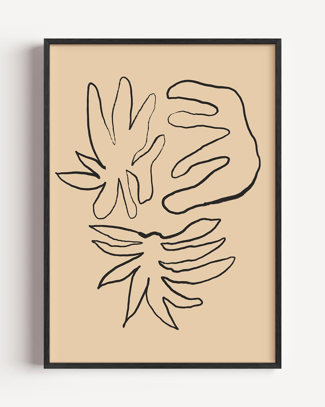 Organische Kunstlijn Poster-WallArtistic