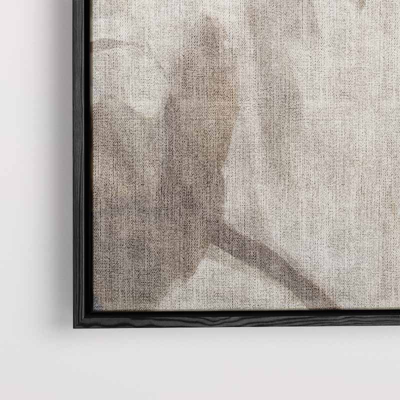Zacht Portret met Witte Blouse Kunstwerk-canvas-dibond-plexiglas-wanddecoratie-WallArtistic