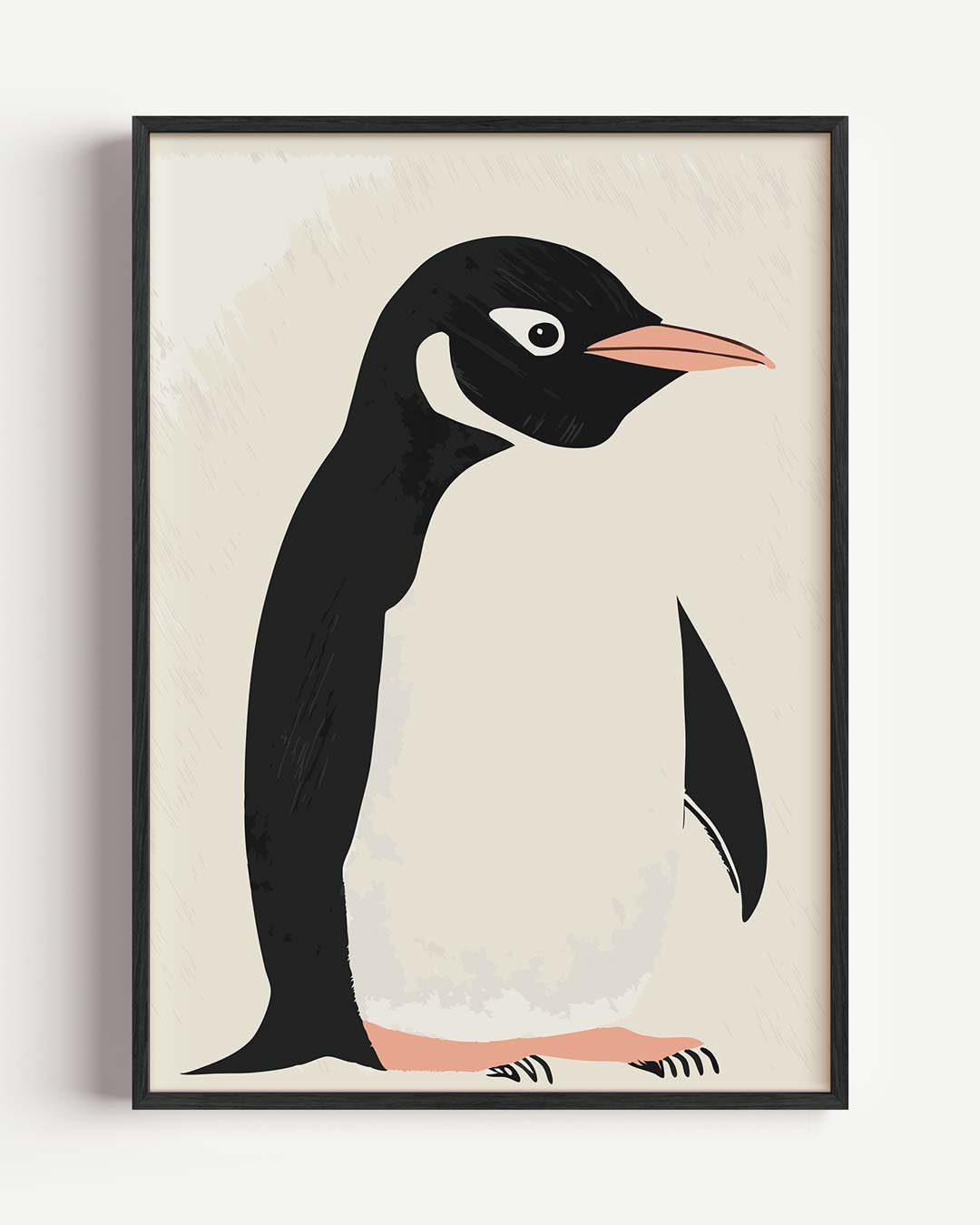 Minimalistische Pinguïn Poster-WallArtistic