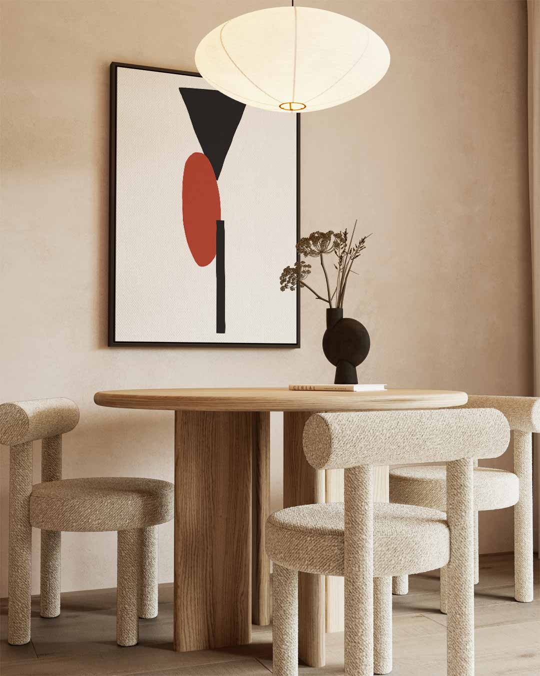 Modern Geometrisch Contrast Kunstwerk-canvas-dibond-plexiglas-wanddecoratie-WallArtistic