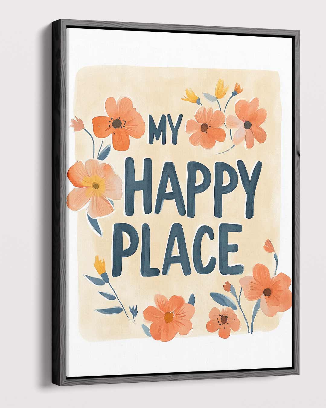 My Happy Place Bloemenkunst Kunstwerk-canvas-dibond-plexiglas-wanddecoratie-WallArtistic