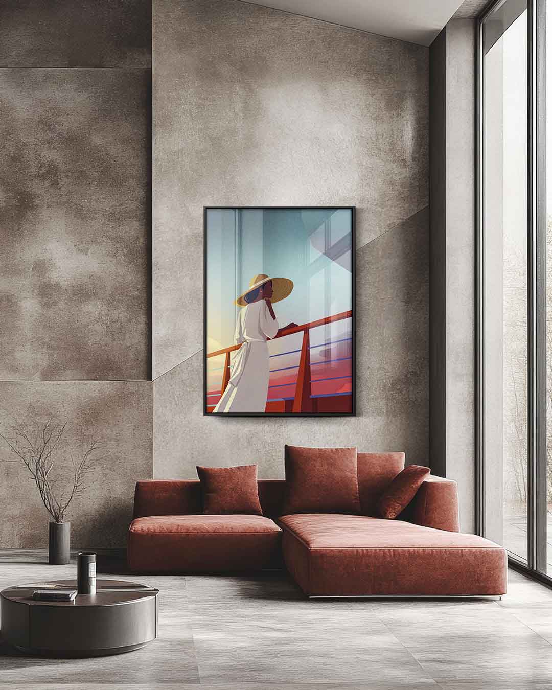 Zomerse Reflecties Kunstwerk-canvas-dibond-plexiglas-wanddecoratie-WallArtistic
