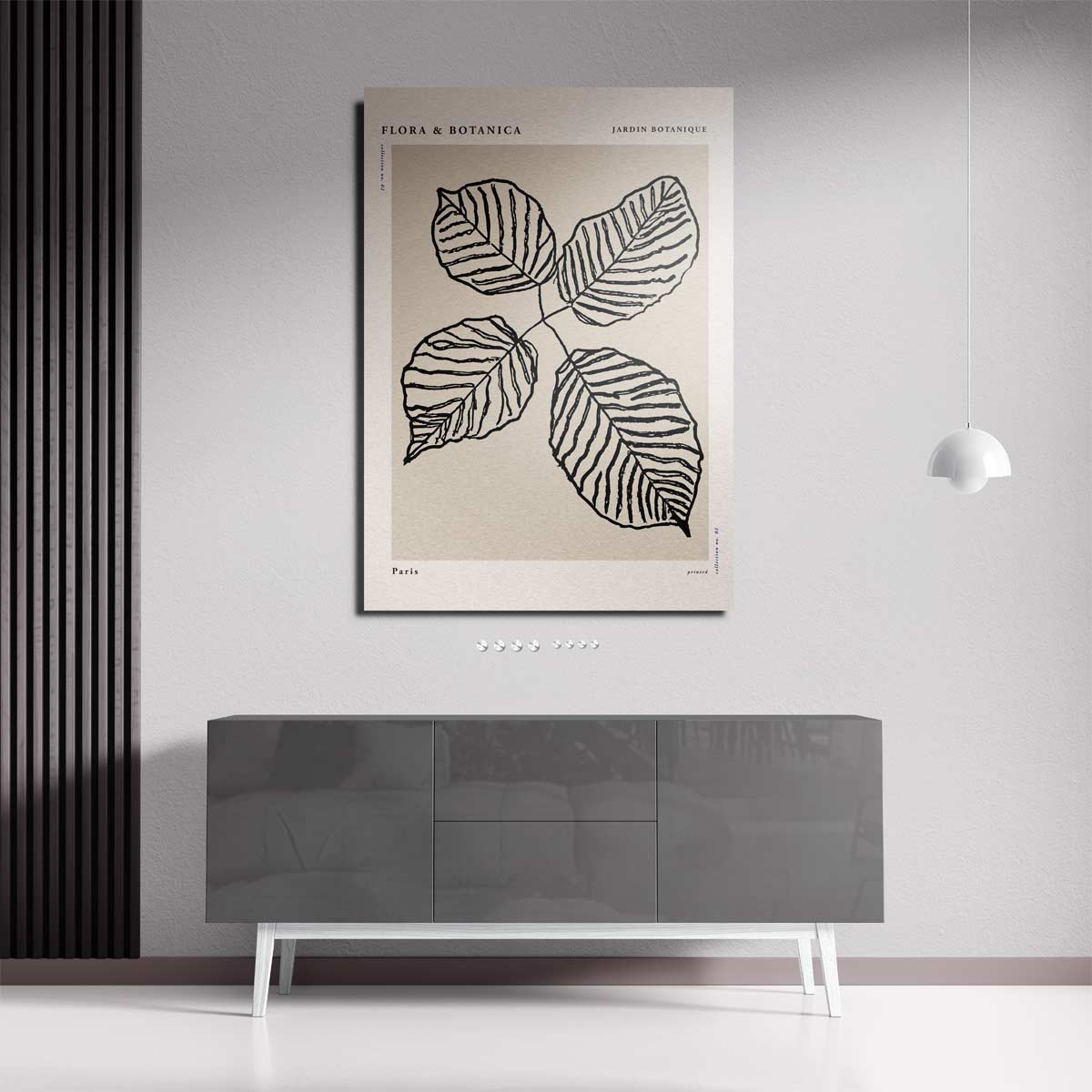 Botanische Bladkunstprint Kunstwerk-canvas-dibond-plexiglas-wanddecoratie-WallArtistic