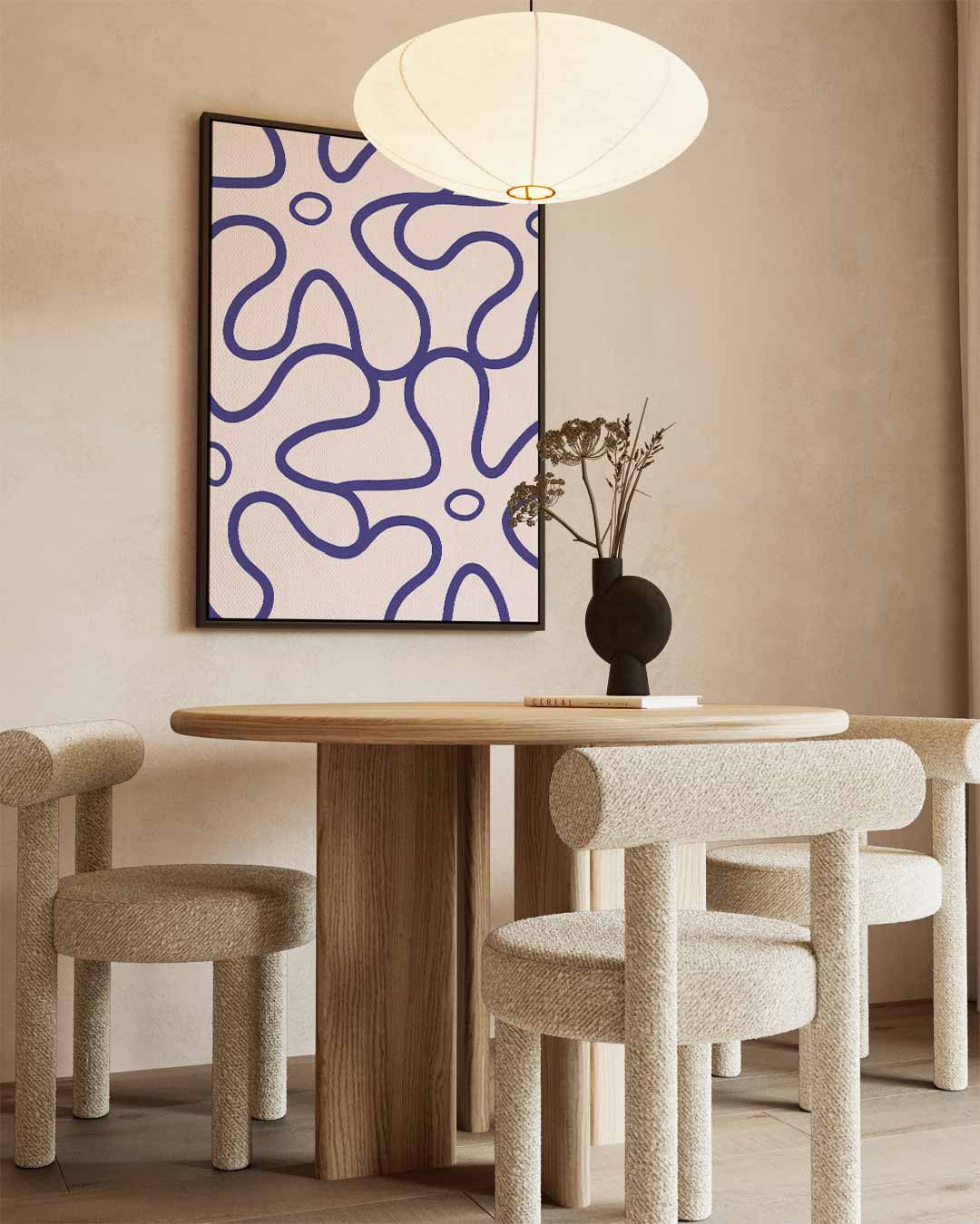 Bloemige Droom in Paars Kunstwerk-canvas-dibond-plexiglas-wanddecoratie-WallArtistic