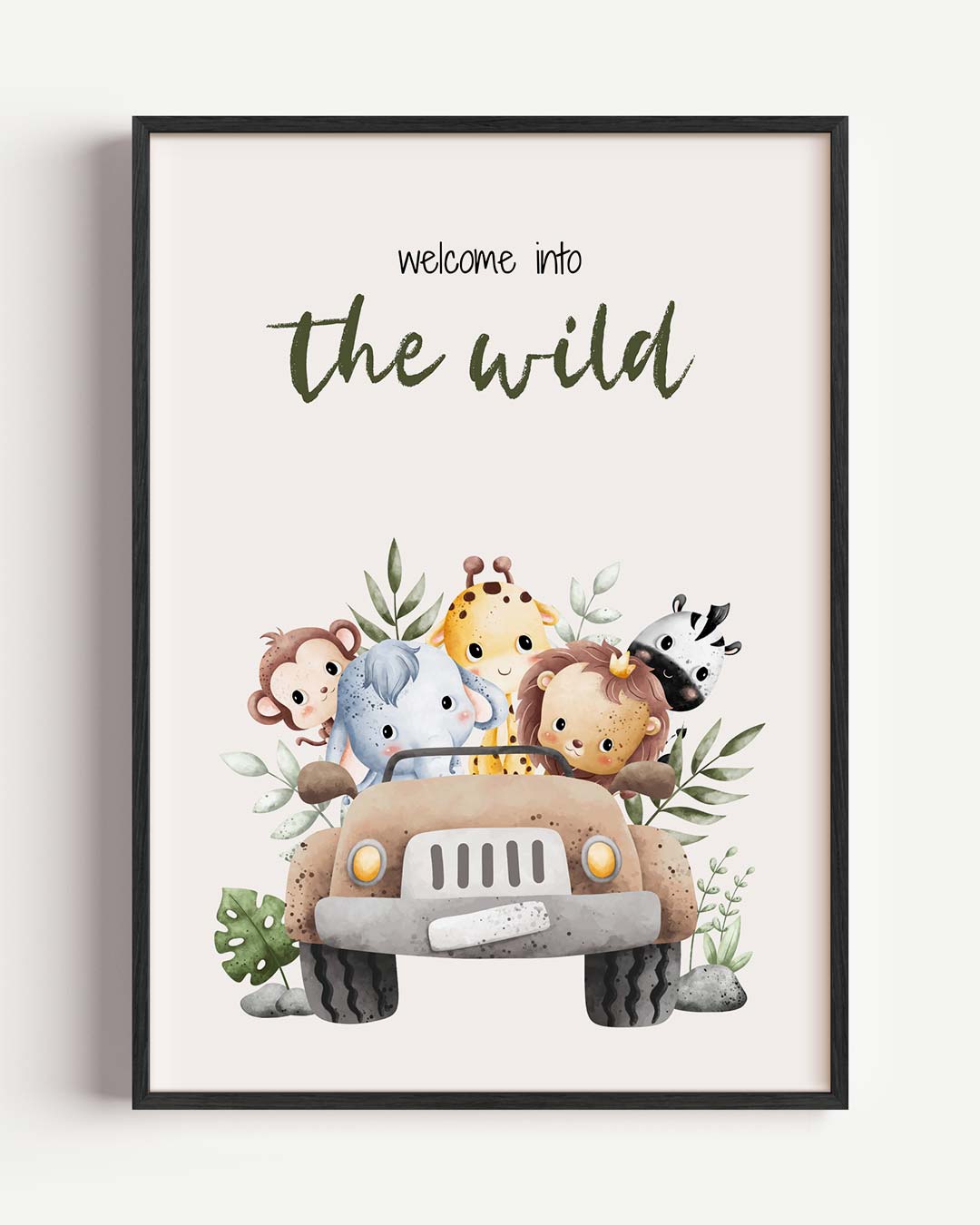 Welcome into the Wild - Jungle Avontuur Poster-WallArtistic