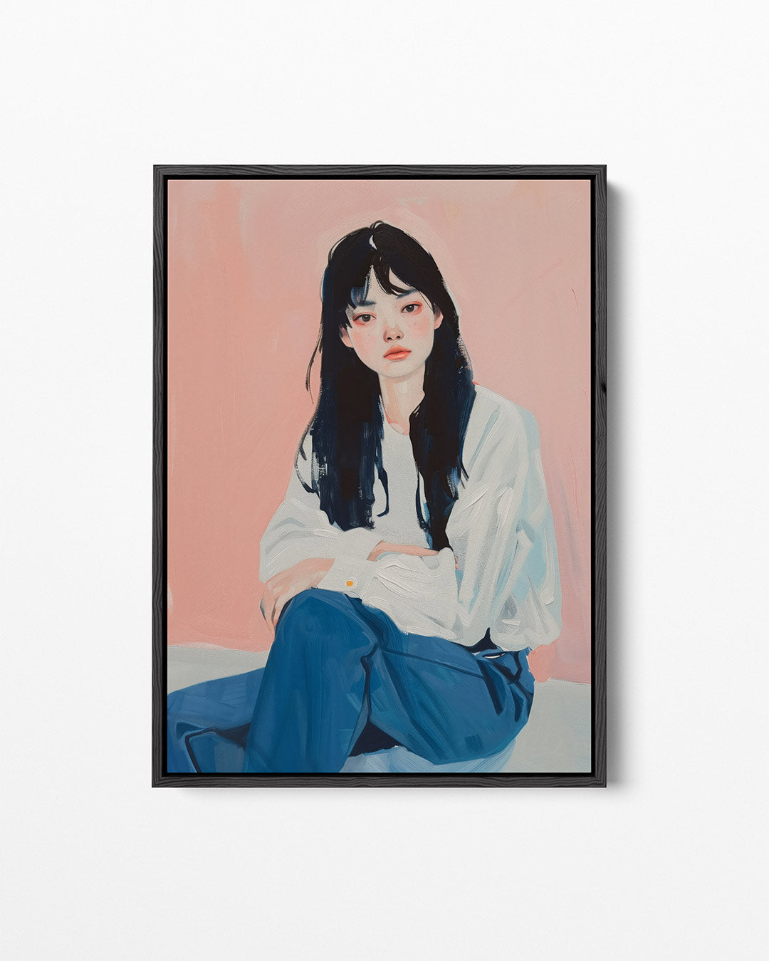 Portret in zachte tinten Kunstwerk